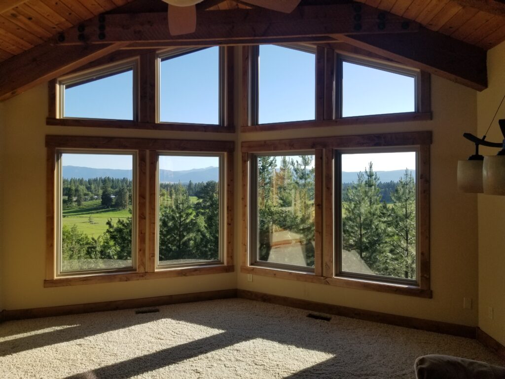 Living Area Remodel with an Outdoor Scenic View from Windows